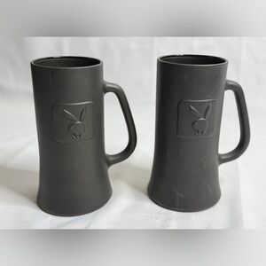 Playboy Vintage-1970s Beer Stein Mug Bundle-2 Mug Total